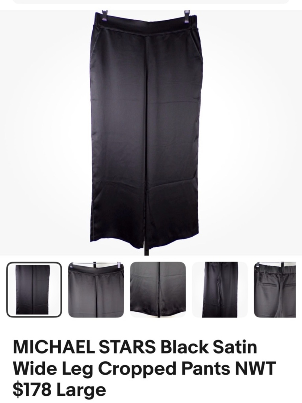 Micheal stars satin pants